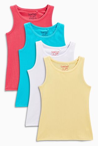 Multi Vests Four Pack (3-16yrs)
